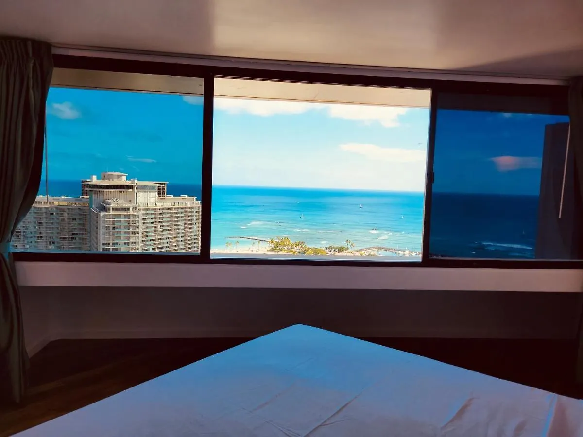 Waikiki High-Rise Sea View Free Parking Aparthotel Honolulu